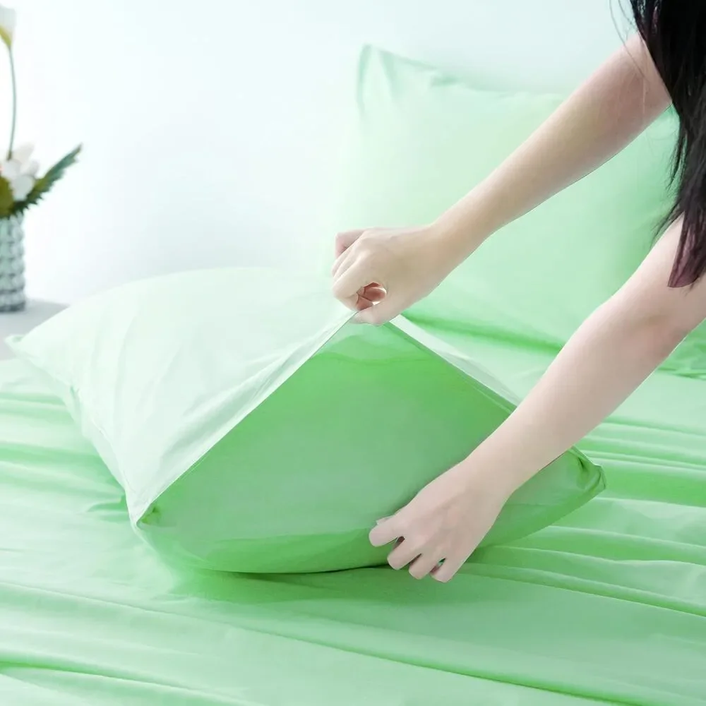 Best Season Cotton Queen Size Sheet Set Mint 4 Piece
